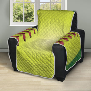 Softball Field And Ball Print Recliner Protector