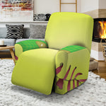 Softball Field And Ball Print Recliner Slipcover