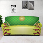 Softball Field And Ball Print Sofa Cover