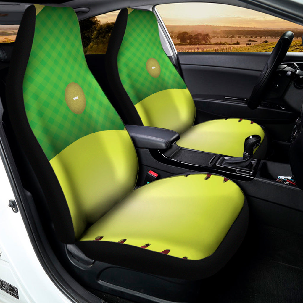 Softball Field And Ball Print Universal Fit Car Seat Covers