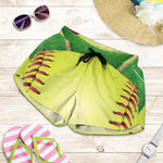 Softball Field And Ball Print Women's Shorts