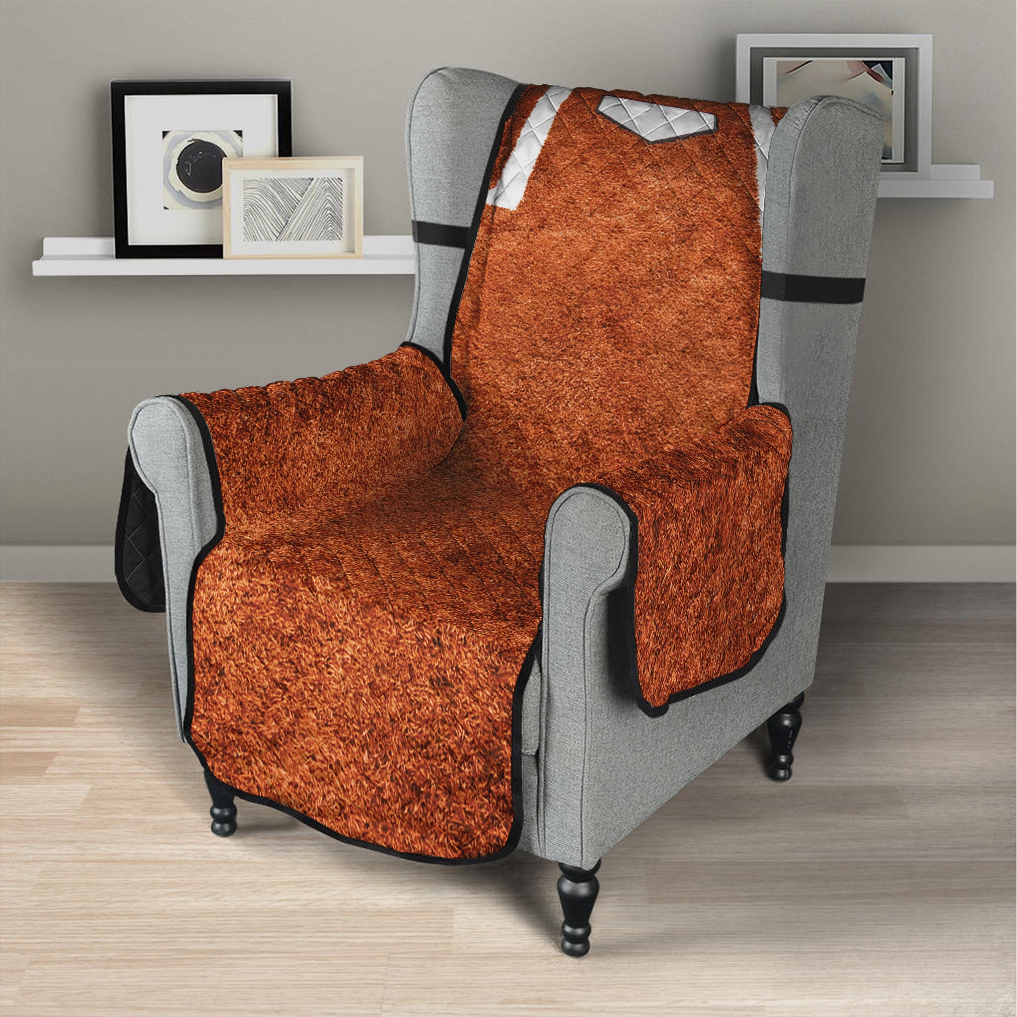 Softball Playing Field Print Armchair Protector