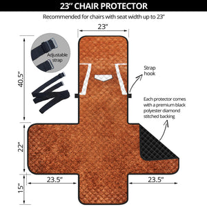 Softball Playing Field Print Armchair Protector