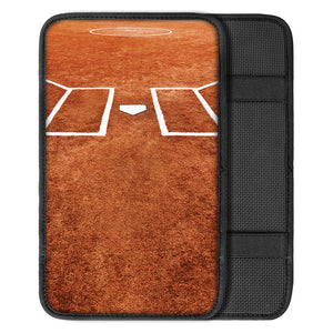 Softball Playing Field Print Car Center Console Cover