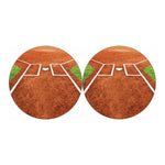 Softball Playing Field Print Car Coasters