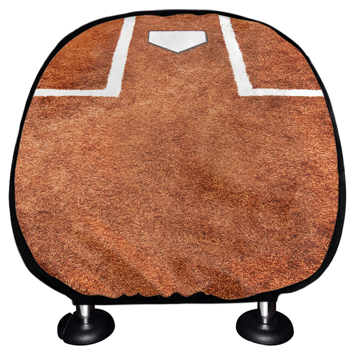 Softball Playing Field Print Car Headrest Covers