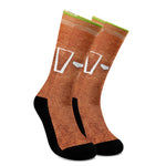 Softball Playing Field Print Crew Socks