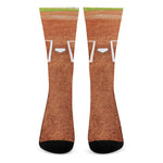 Softball Playing Field Print Crew Socks