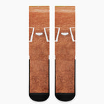 Softball Playing Field Print Crew Socks