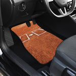 Softball Playing Field Print Front and Back Car Floor Mats