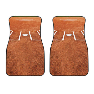 Softball Playing Field Print Front Car Floor Mats