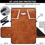 Softball Playing Field Print Loveseat Protector