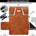 Softball Playing Field Print Loveseat Protector