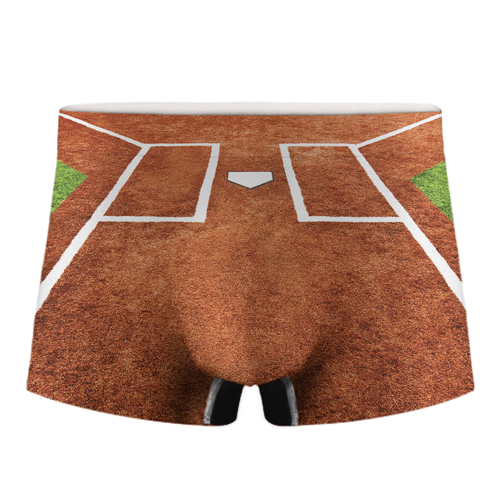 Softball Playing Field Print Men's Boxer Briefs