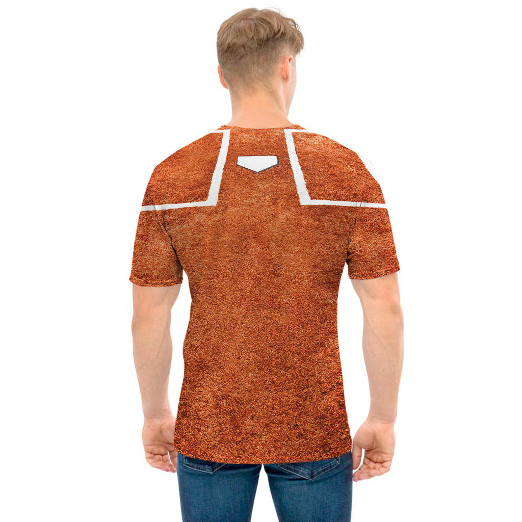 Softball Playing Field Print Men's T-Shirt