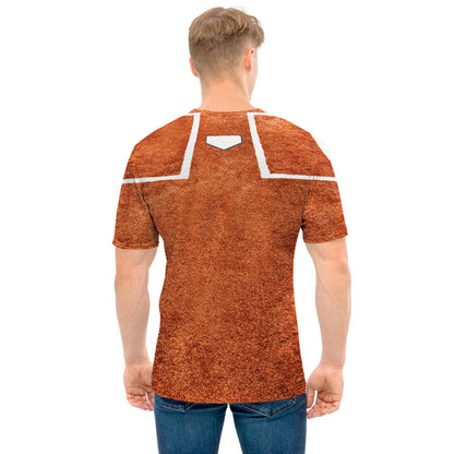 Softball Playing Field Print Men's T-Shirt