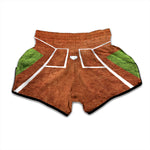 Softball Playing Field Print Muay Thai Boxing Shorts