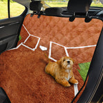 Softball Playing Field Print Pet Car Back Seat Cover