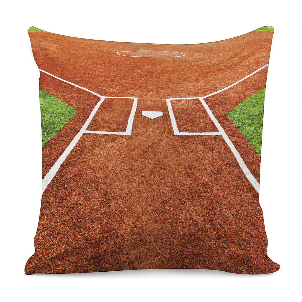 Softball Playing Field Print Pillow Cover