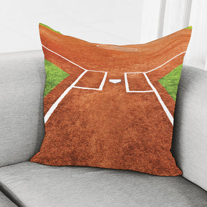 Softball Playing Field Print Pillow Cover