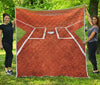 Softball Playing Field Print Quilt