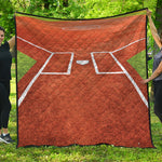 Softball Playing Field Print Quilt