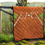 Softball Playing Field Print Quilt