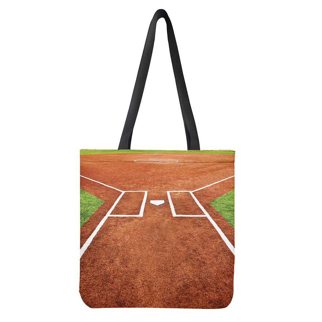 Softball Playing Field Print Tote Bag