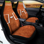 Softball Playing Field Print Universal Fit Car Seat Covers