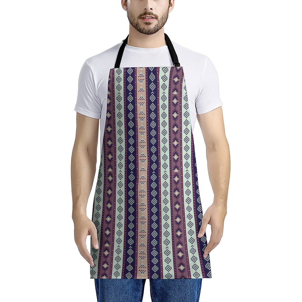 Southwestern Stripe Pattern Print Apron