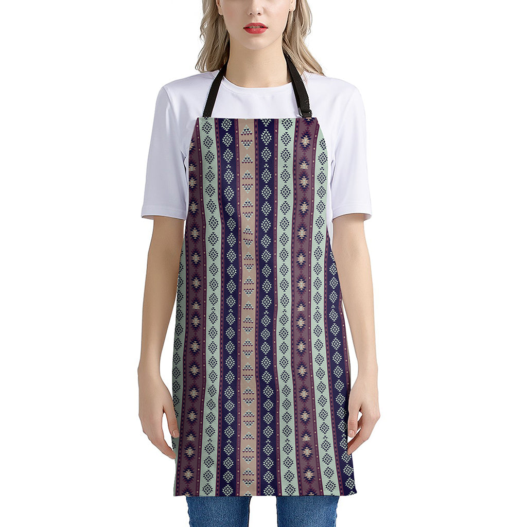 Southwestern Stripe Pattern Print Apron