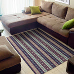 Southwestern Stripe Pattern Print Area Rug
