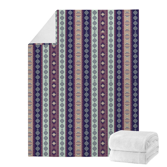 Southwestern Stripe Pattern Print Blanket