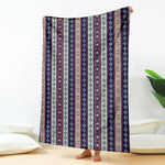 Southwestern Stripe Pattern Print Blanket