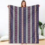 Southwestern Stripe Pattern Print Blanket