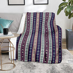 Southwestern Stripe Pattern Print Blanket