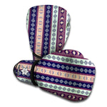 Southwestern Stripe Pattern Print Boxing Gloves
