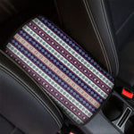 Southwestern Stripe Pattern Print Car Center Console Cover