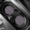 Southwestern Stripe Pattern Print Car Coasters