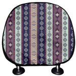 Southwestern Stripe Pattern Print Car Headrest Covers