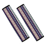 Southwestern Stripe Pattern Print Car Seat Belt Covers