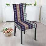 Southwestern Stripe Pattern Print Dining Chair Slipcover