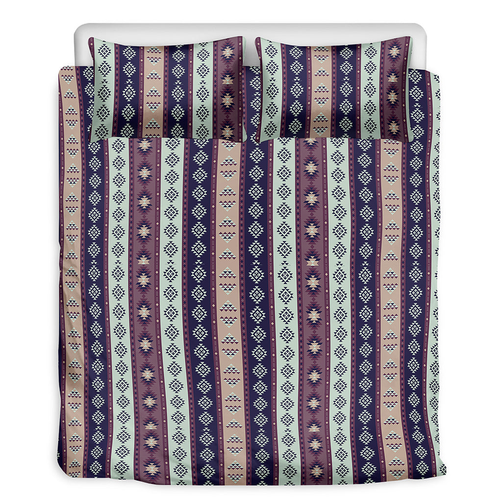 Southwestern Stripe Pattern Print Duvet Cover Bedding Set
