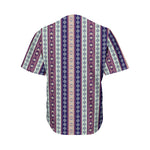 Southwestern Stripe Pattern Print Men's Baseball Jersey