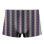 Southwestern Stripe Pattern Print Men's Boxer Briefs