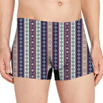 Southwestern Stripe Pattern Print Men's Boxer Briefs