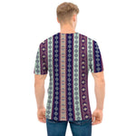 Southwestern Stripe Pattern Print Men's T-Shirt