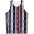 Southwestern Stripe Pattern Print Men's Tank Top