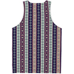 Southwestern Stripe Pattern Print Men's Tank Top