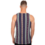 Southwestern Stripe Pattern Print Men's Tank Top